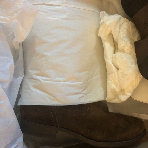 NIB $548 Frye Molly Tassel Over The Knee Boot in Brown Suede - size 6.5! - Picture 5 of 9